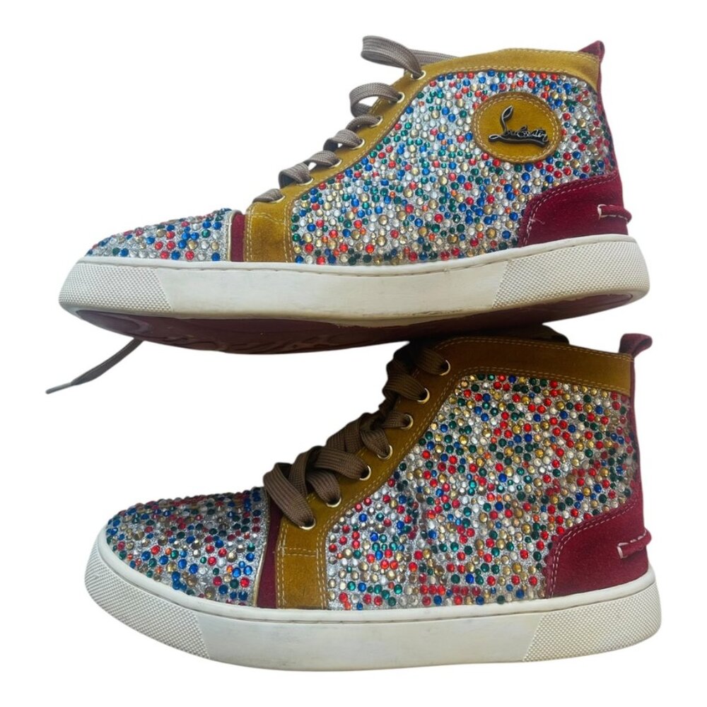 CHRISTIAN LOUBOUTIN BIP BIP WOMAN ORLATO FLAT GLITTER SNEAKERS Size: EU 40, US 9 - Picture 2 of 16